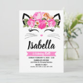 Invitation des fleurs de chats (Debout devant)