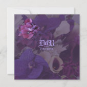 Invitation des fleurs de mariage impériales (Devant)