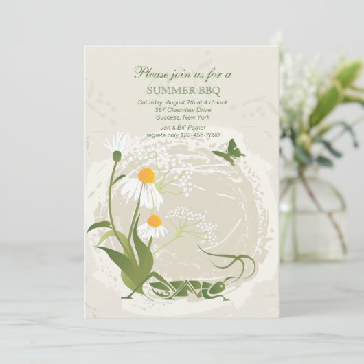 Invitation des fleurs d'été (Debout devant)