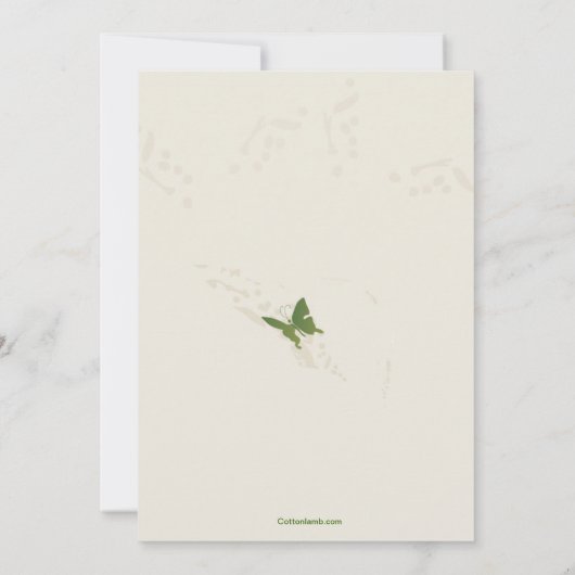 Invitation des fleurs d'été (Dos)