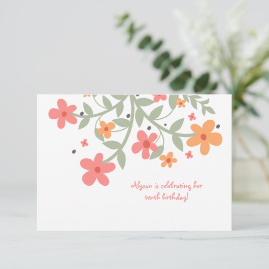 Invitation des fleurs douces (Debout devant)