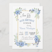 Invitation des fleurs du coin bleu (Devant / Derrière)