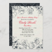 Invitation des fleurs réservées (Devant / Derrière)