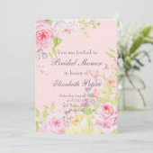 Invitation des fleurs Roses d'été (Debout devant)