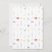 Invitation des Fleurs sauvages de l'agneau à mouto (Dos)