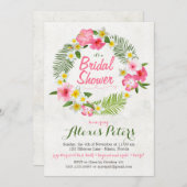 Invitation des fleurs tropicales (Devant / Derrière)