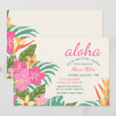 Invitation des fleurs tropicales (Devant / Derrière)