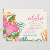 Invitation des fleurs tropicales (Devant / Derrière)