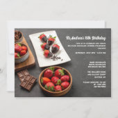 Invitation des fraises couvertes de chocolat (Devant)