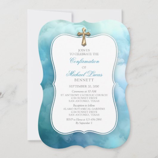 Invitation des garçons de confirmation (Devant)