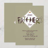Invitation des icônes de fête des pères (Devant / Derrière)