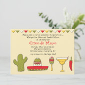 Invitation des icônes mexicaines Cinco de Mayo (Debout devant)