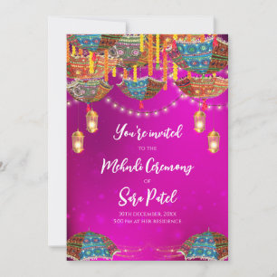 Invitation des invitations de Digital Mehndi & Meh