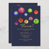 Invitation des Lanternes de fête (Devant / Derrière)