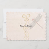Invitation des libellules d'anniversaire (Dos)