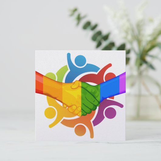 Invitation des mains arc-en-ciel Unity 2 (Debout devant)