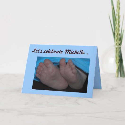 Invitation des orteils de bébé (Devant)