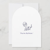 Invitation Des orteils minuscules, de grands rêves (Dos)