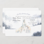 Invitation des ours polaires (Devant / Derrière)