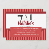 Invitation des outils de coiffure (Devant / Derrière)