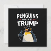 Invitation Des palmes de pingouin contre Trump (Devant)