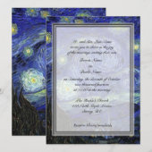 Invitation des parents de chambre, Nuit étoilée (Devant / Derrière)