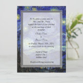 Invitation des parents de la mariée, Nuit étoilée (Debout devant)