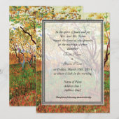 Invitation des parents de la mariée, Verger en fle (Devant / Derrière)