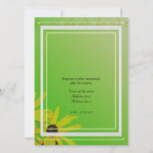 Invitation des parents des mariés, marguerite (Dos)