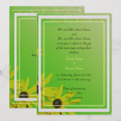 Invitation des parents des mariés, marguerite (Devant / Derrière)