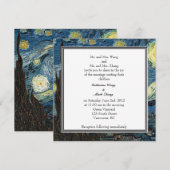 Invitation des parents des mariés, mariage (Devant / Derrière)