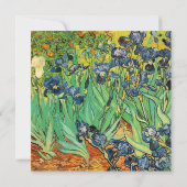 Invitation des parents du marié, van Gogh, Iris (Dos)