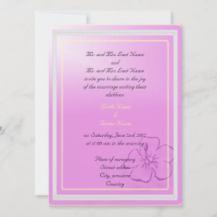 Invitation des parents mariés et mariés