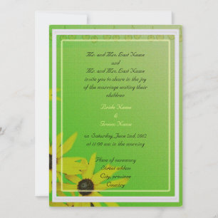 Invitation des parents mariés et mariés, marguerit