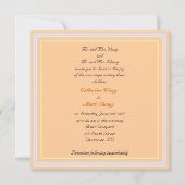 Invitation des parents mariés et mariés, mariage (Devant)