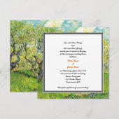 Invitation des parents mariés et mariés, mariage (Devant / Derrière)
