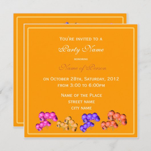 Invitation des parties automates (Devant / Derrière)