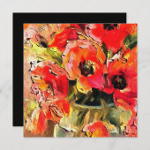 Invitation Des Pépites Dans Un Vase En Verre Black Outline Ar (Devant / Derrière)