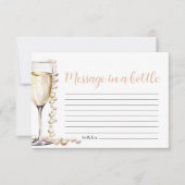 Invitation Des perles d'or et un message de poursuites dans u (Devant)