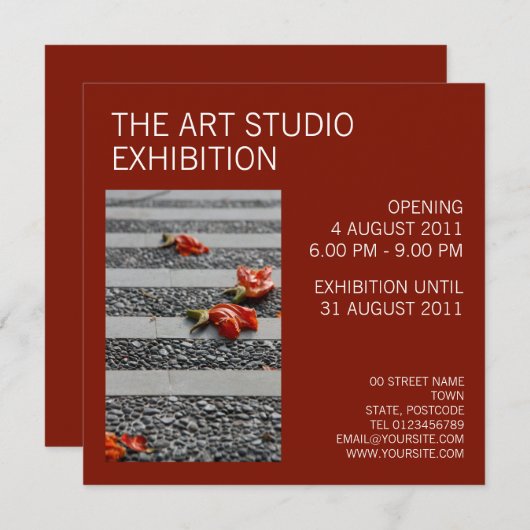 Invitation des pétales tombés (Devant / Derrière)