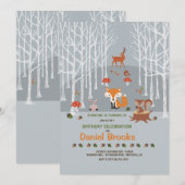 Invitation des petits amis de la forêt (Devant / Derrière)