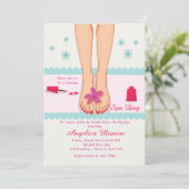 Invitation des pieds pédicure (Debout devant)