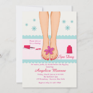 Invitation des pieds pédicure