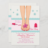 Invitation des pieds pédicure (Devant / Derrière)