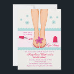 Invitation des pieds pédicure<br><div class="desc">Une belle invitation à une Journée Spa pour célébrer un anniversaire spécial ou comme une sortie en bachelorette. La carte présente des pieds en vernis à ongles rouge avec un écaillage et un arrière - plan floral. (FP) La carte est facile à customiser avec votre libellé, police, couleur de police,...</div>