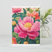 Invitation "Des pivoines radieuses : des fleurs hyper-réalist (Debout devant)