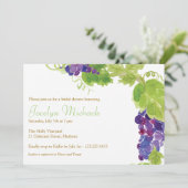 Invitation Des raisins sur l'invitation de la vigne (Debout devant)