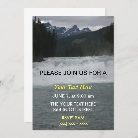 Invitation des rapides White Water (Devant / Derrière)