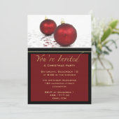 Invitation des Red Baubles de Noël (Debout devant)
