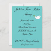 Invitation des religieuses 25e Jubilé Conception f (Dos)